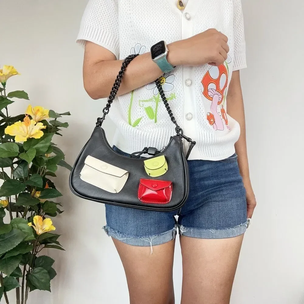 Pre-Owned Tory Burch Small Mercer Multi Pocket Shoulder Bag‎